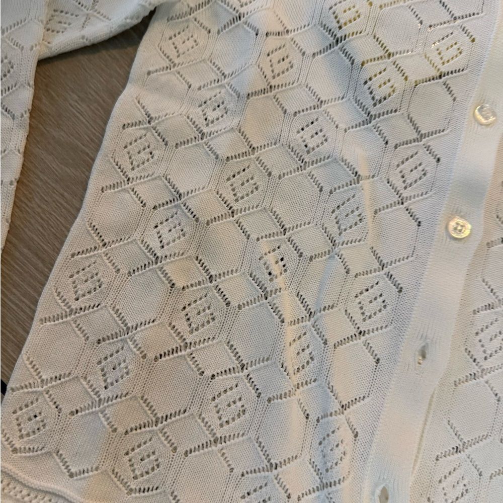 New with tags Gucci Kids White Knit Cardigan – Size 8 kids - Picture 3 of 9